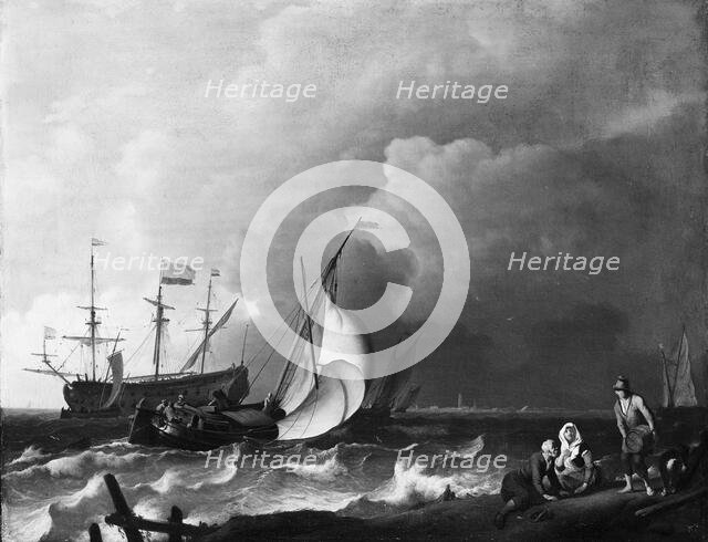 Rough Sea, 1692. Creator: Ludolf Bakhuizen.