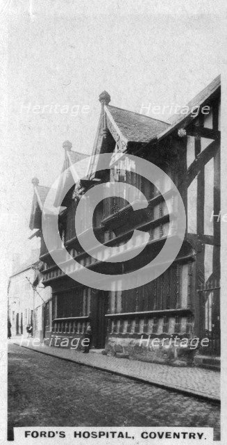 Ford's Hospital, Coventry, West Midlands, c1920s. Artist: Unknown