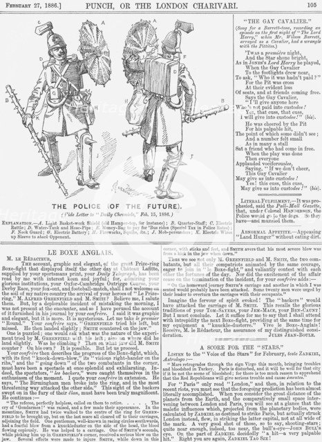 'The Police (of the Future), 1886. Artist: Corbould Artist: Unknown