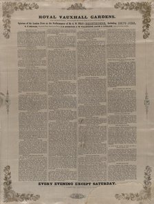 Royal Vauxhall Gardens: opinions of the London press on the performances of..., c1848 (?). Creator: Unknown.