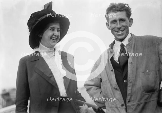 Bleriot Airplane, C. Murvin Wood (right), 1911. Creator: Harris & Ewing.