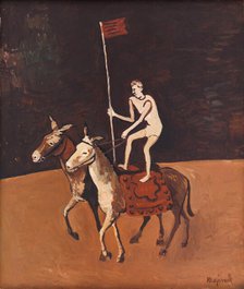 A Circus Performer on Horses, before 1940. Creator: Cyprian Majernik.