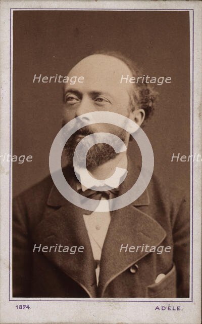 Portrait of the conductor and composer Felix Otto Dessoff (1835-1892) , 1874. Creator: Photo studio Adele Perlmutter.