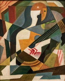 Guitarist, 1919. Creator: Blanchard, María (1881-1932).