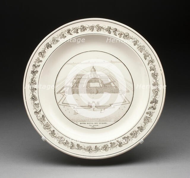 Plate, Creil, 1800/50. Creator: Creil Pottery.