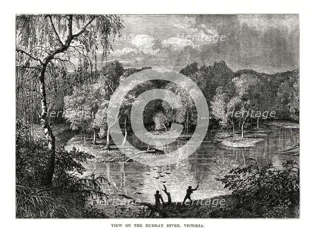Murray River, Victoria, Australia, 1877. Artist: Unknown