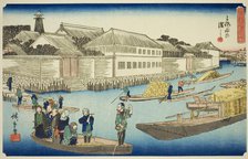 The Yoroi Ferry (Yoroi no watashi), from the series "Exceptional Views of Edo (Koto..., c.1835/39. Creator: Ando Hiroshige.