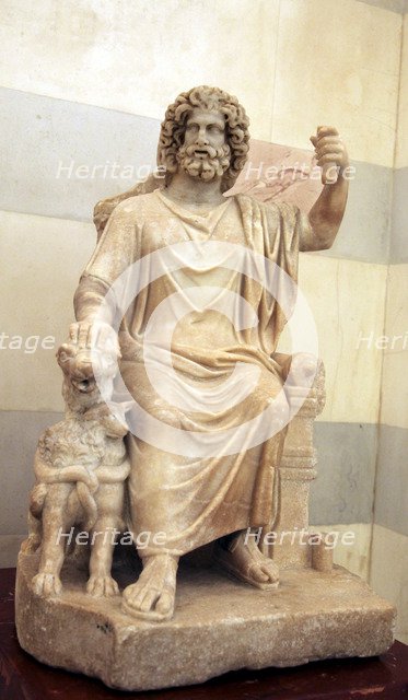 Statue of Serapis, Greco- Egyptian God of the Underworld. Artist: Unknown