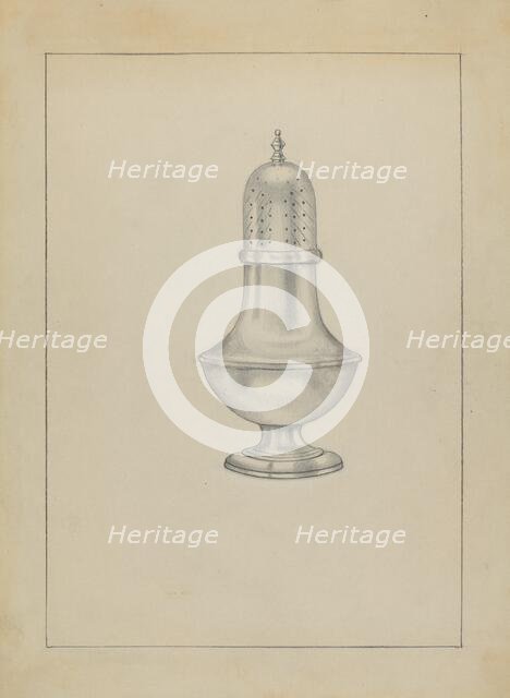 Silver Caster, c. 1936. Creator: Herbert Russin.