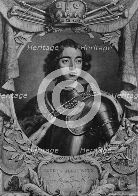 Peter the Great, Tsar of Russia, c1698 (1894). Artist: Peter van Gunst.