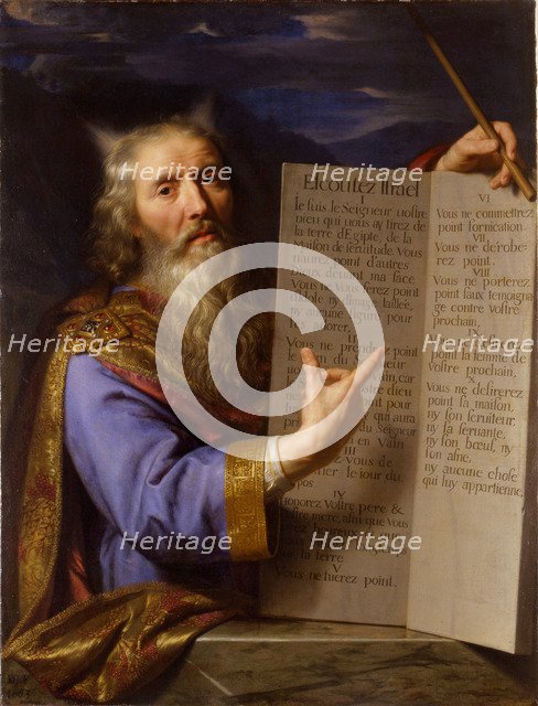 Moses with the Ten Commandments, c. 1650-1660.