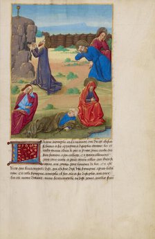 The Agony in the Garden; La Passion de nostre seigneur ihesus christ, about 1480-1490. Creators: Master of Guillaume Lambert, Workshop of Master of Guillaume Lambert.