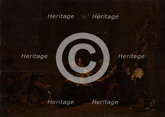 Pashur Smiting Jeremiah in the Temple, c.1648. Creator: Leonard Bramer.