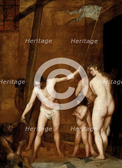 Christ in limbo, c1655. Creator: Alonso Cano.