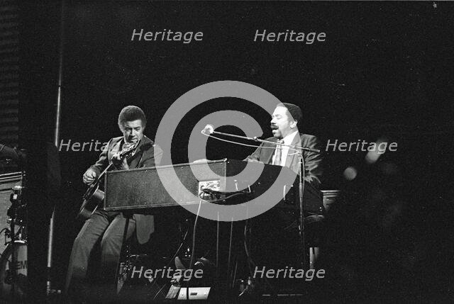 Jimmy Smith and Kenny Burrell, Philip Morris Jazz. Festival. Dominion Theatre. London, Nov 1985. Creator: Brian O'Connor.