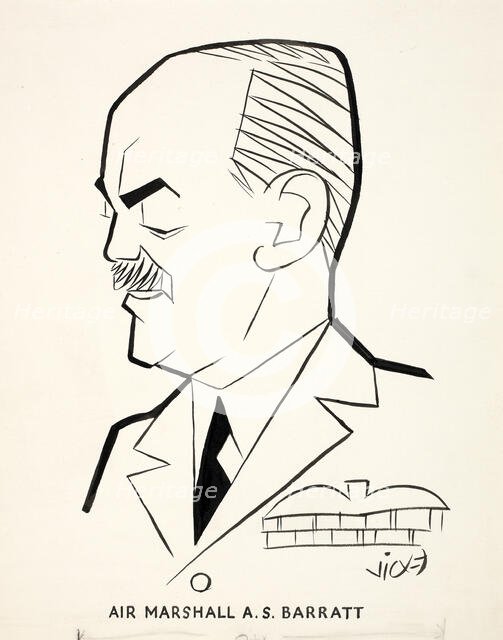 Air Marshall AS Barratt, between 1939 and 1946. Creators: Central Office of Information, Victor Weisz.