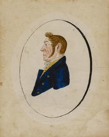 Portrait of Adam Musser, ca. 1822. Creator: Jacob Maentel.