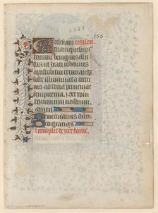 Manuscript from a book of hours with a prayer, c.1400-c.1449. Creator: Anon.