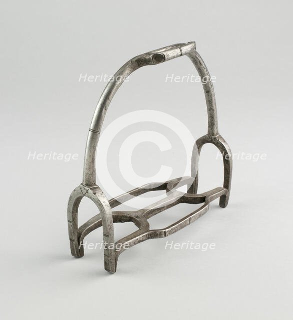 Pair of Stirrups, Germany, 19th century in early 16th century German style. Creator: Unknown.