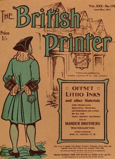 'The British Printer Vol. XXX - No. 175 April-May, 1917 cover', 1917. Artist: Mander Brothers.