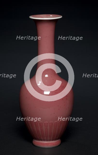 Pair of Lotus Petal Vases, 1662-1722. Creator: Unknown.