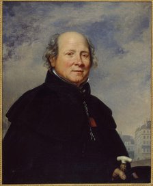 Portrait of Edme Champion, known as the "man in the little blue coat", philanthropist, 1831. Creator: Charles Auguste Guillaume Steuben.