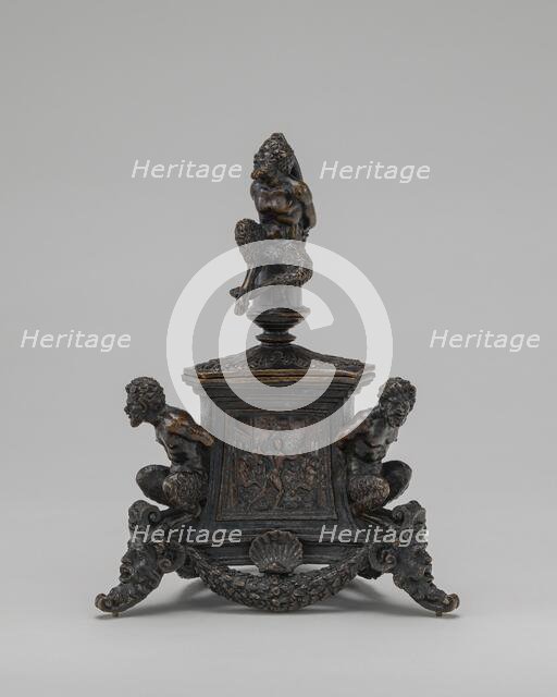 Inkstand with Bound Satyrs and Three Labors of Hercules, c. 1530/1540. Creator: Unknown.