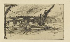 Vauxhall Bridge, 1861. Creator: James Abbott McNeill Whistler.
