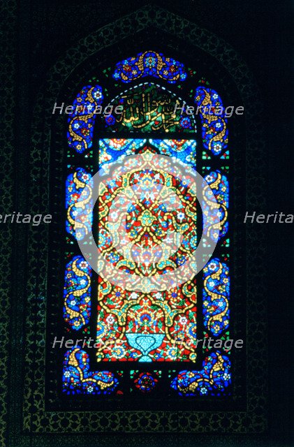 Stained Glass Window, Suleymaniye Mosque, 1557. Artist: Unknown