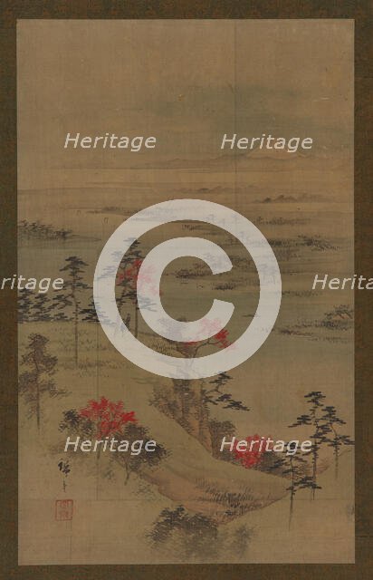 Autumn landscape, mid 19th century. Creator: Utagawa Hiroshige II.