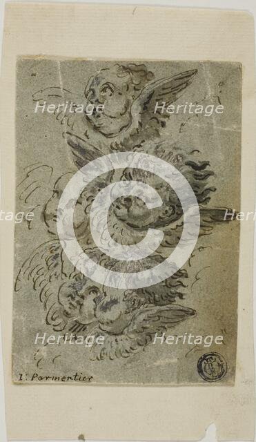 Cherub Heads (recto), n.d. Creator: Jacques Parmentier.