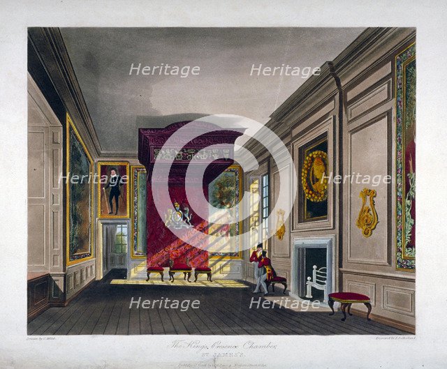 Interior view of St James's Palace, Westminster, London, 1816. Artist: Thomas Sutherland