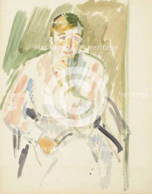 Sketch for a Portrait, c1910s. Creator: Verner Thome.