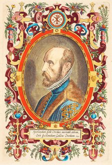 Portrait of Abraham Ortelius (1527-1598) From: Theatrum Orbis Terrarum, 1579. Artist: Fenderich, Charles (1805-1887)