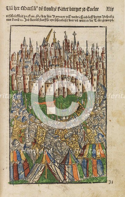 Koelhoffsche Chronik (Chronicle of Cologne), 1499. Creator: Anonymous.