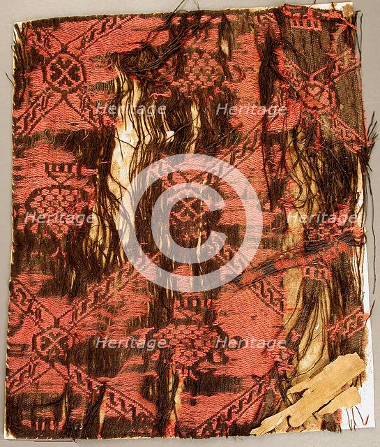 Guilloche Lattice with Pinecone (?), Byzantine, 7th-9th century. Creator: Unknown.