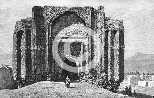 A ruined 14th century mosque, Hamadan, Iran, 1895. Artist: Unknown