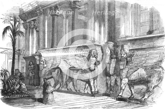 'Crystal Palace, Sydenham; Entrance to the Assyrian Court', 1854. Creator: Unknown.