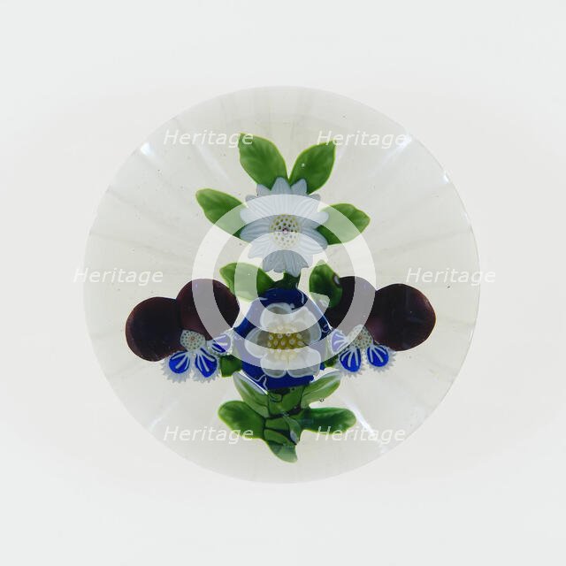 Paperweight, Baccarat, c. 1845-60. Creator: Baccarat Glasshouse.