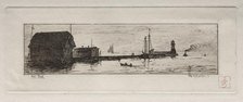 West Pier, Cleveland, 1878. Creator: Otto H. Bacher (American, 1856-1909).