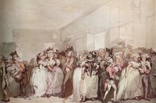 'Box Lobby Loungers of 1785', c1785. Artists: Thomas Rowlandson, Otto Limited.
