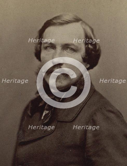 Portrait of pianist and composer Alfred Quidant (1815-1893), c. 1870. Creator: Photo studio Nadar.