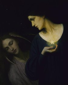 Night and Her Daughter Sleep, 1902. Creator: Mary L. Macomber.