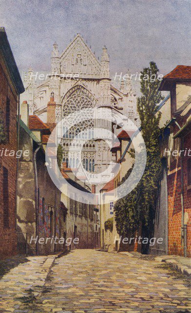 'Beauvais Cathedral', c20th century (1933).  Artist: Herbert Gordon Warlow.