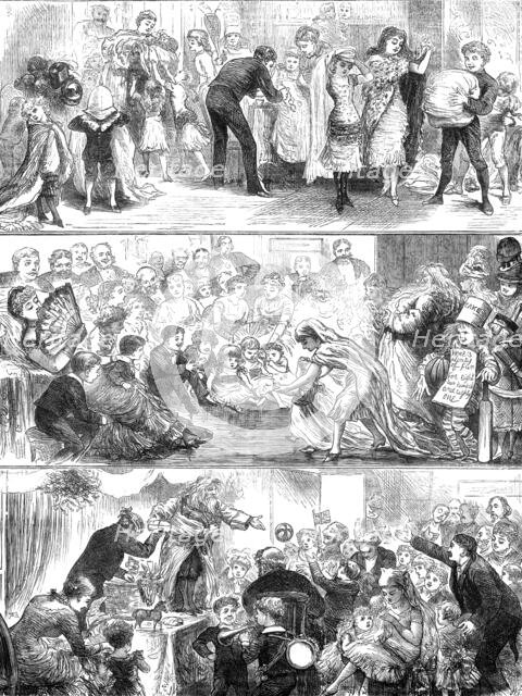 Domestic Theatricals - 1. The Dressing-Room; 2. The Stage; 3. The Last Act, 1881. Creator: Unknown.