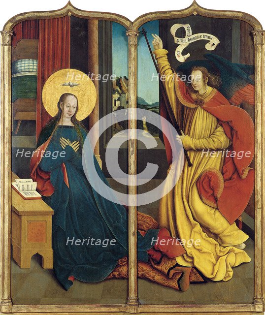 The Annunciation. Artist: Strigel, Bernhard (ca 1460-1528)