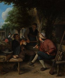 Travellers at Rest, 1671. Creator: Adriaen van Ostade.