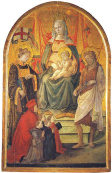 Madonna del Ceppo, c.1452-1453. Creator: Lippi, Fra Filippo (1406-1469).