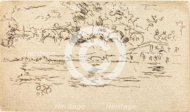 The Towing-Path. Creator: James Abbott McNeill Whistler.