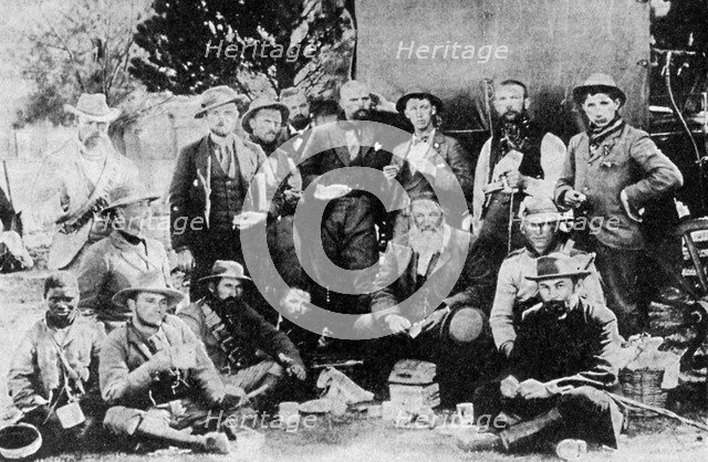 General Piet Joubert (1831-1900) and staff, late 19th century (1935). Artist: Unknown